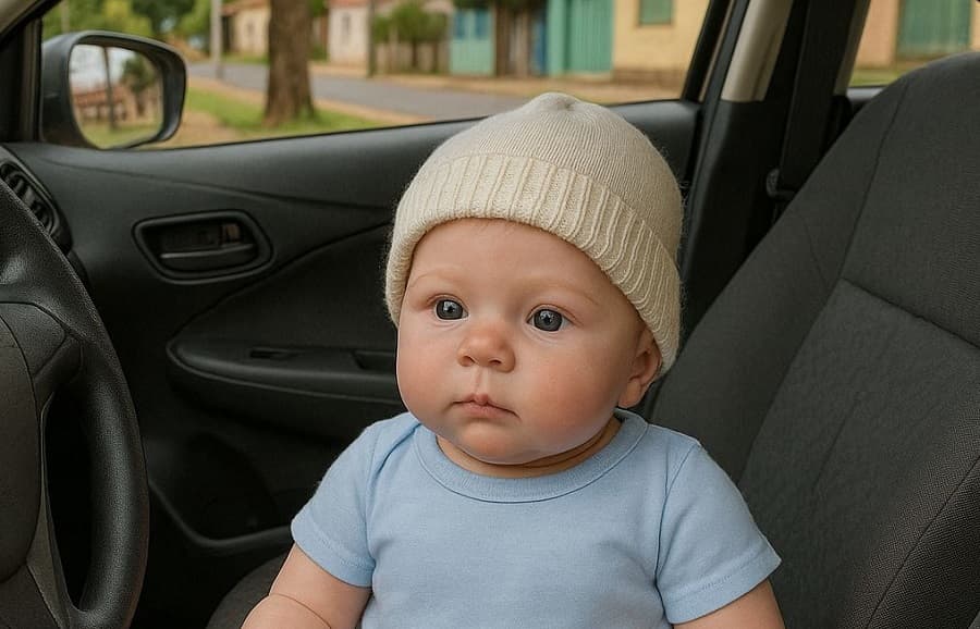 Motorista recebe multa por levar bebê reborn no banco da frente