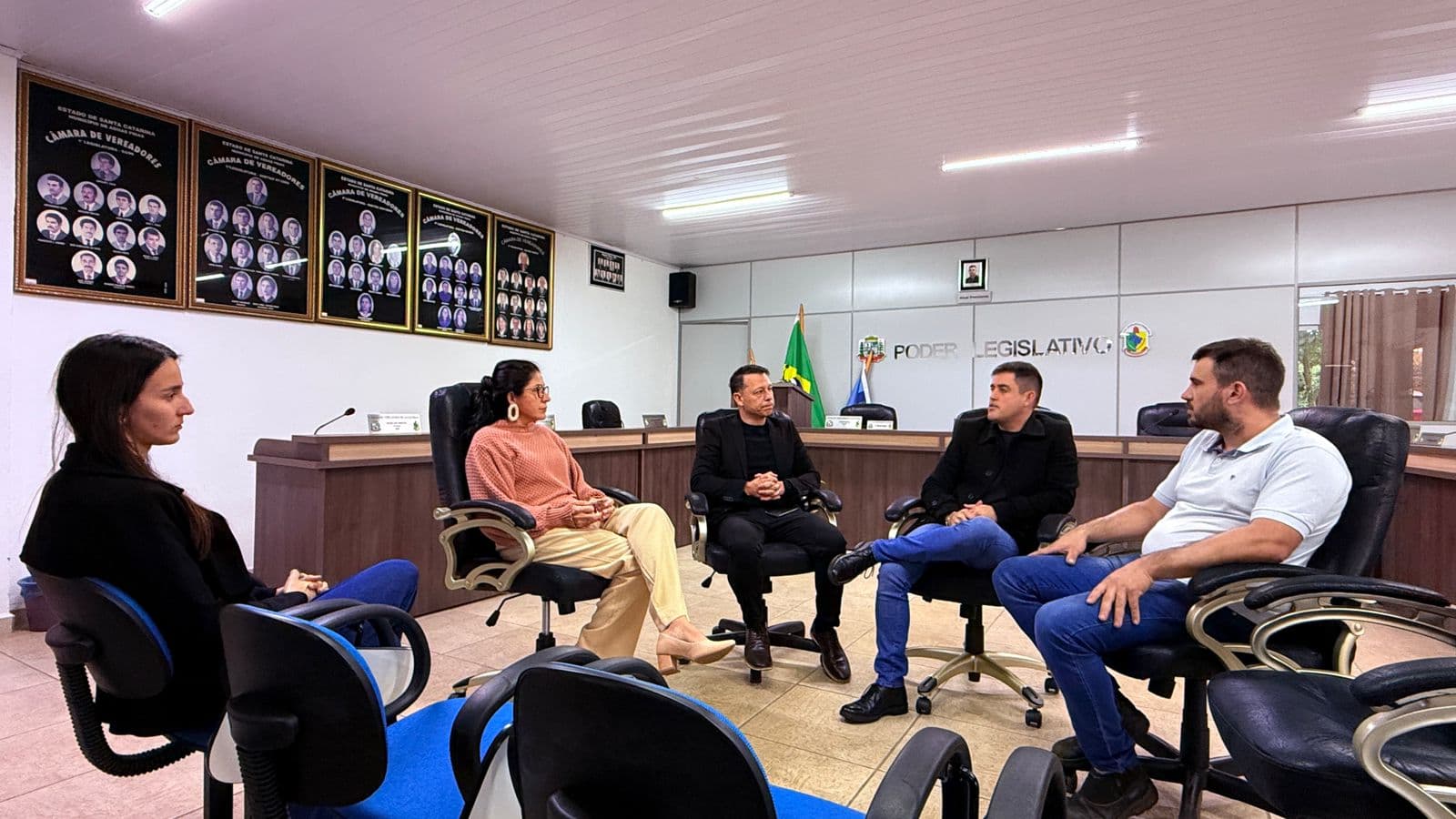 Em novo roteiro pela região, presidente da Acamosc visita mais 5 câmaras associadas