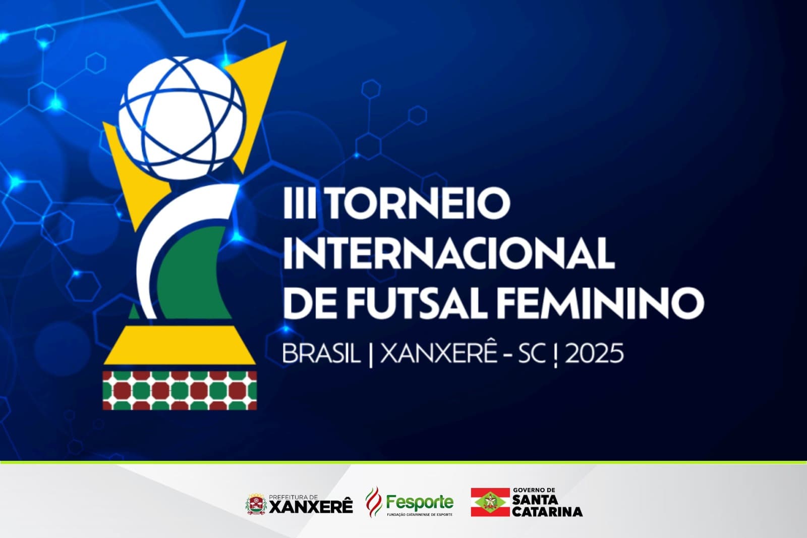 Xanxerê recebe torneio internacional de futsal feminino com apoio da Fesporte