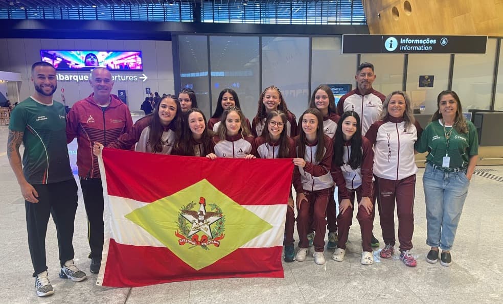 Delegação catarinense embarca para Recife rumo ao JEBs