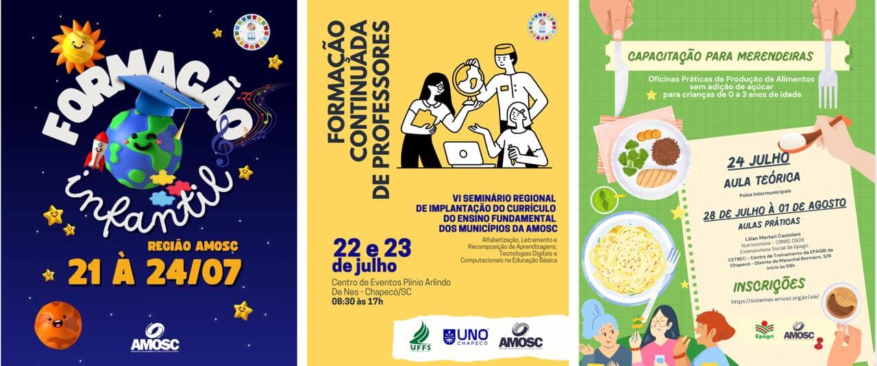 Professores e profissionais da AMOSC participam de série de encontros para qualificação