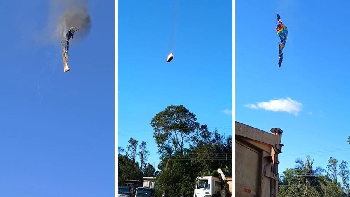 Tragédia em passeio turístico: balão de ar quente pega fogo em Praia Grande (SC) e deixa quatro mortos