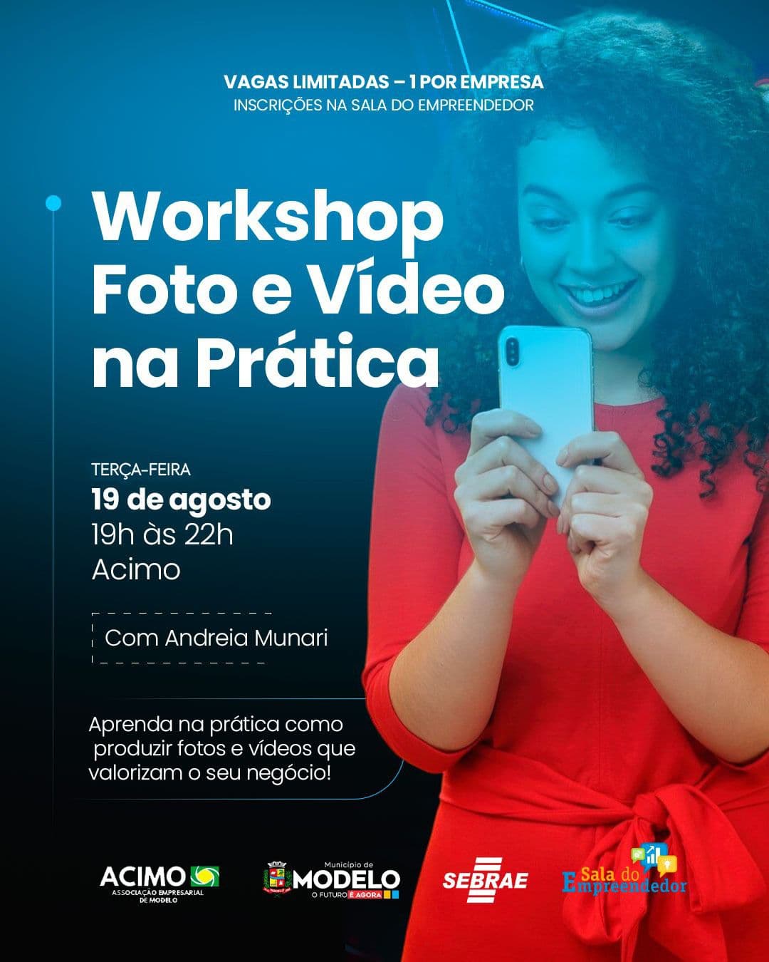 Qualifica Modelo promove workshop prático de foto e vídeo para mídias digitais