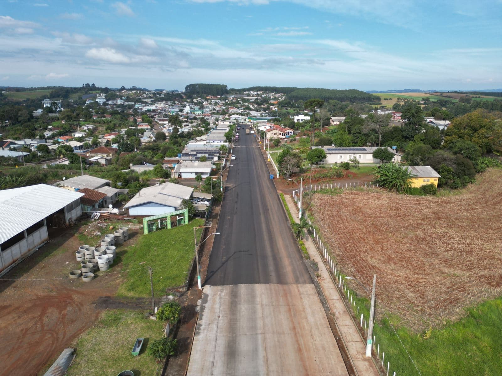 Revitalização da Avenida Dom Pedro II é concluída em Serra Alta