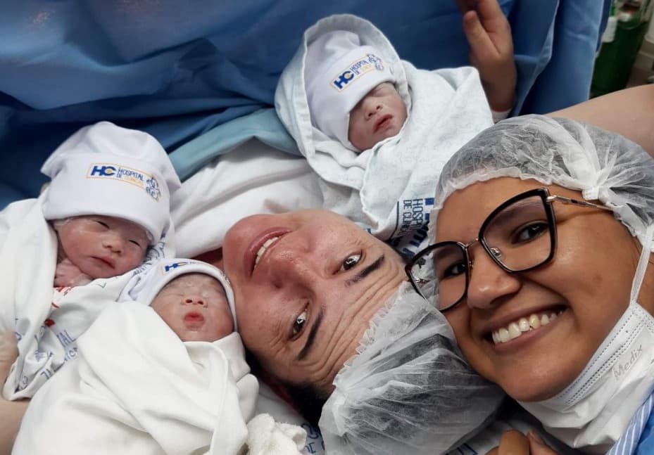 Trigêmeos de duas mães nascem no Rio Grande do Sul