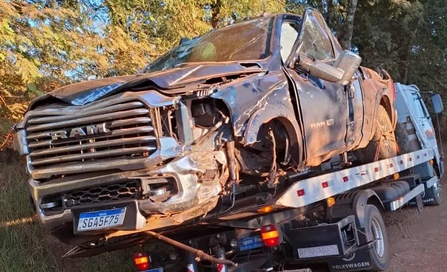 RAM de Baitaca após acidente (Foto: Divulgação)