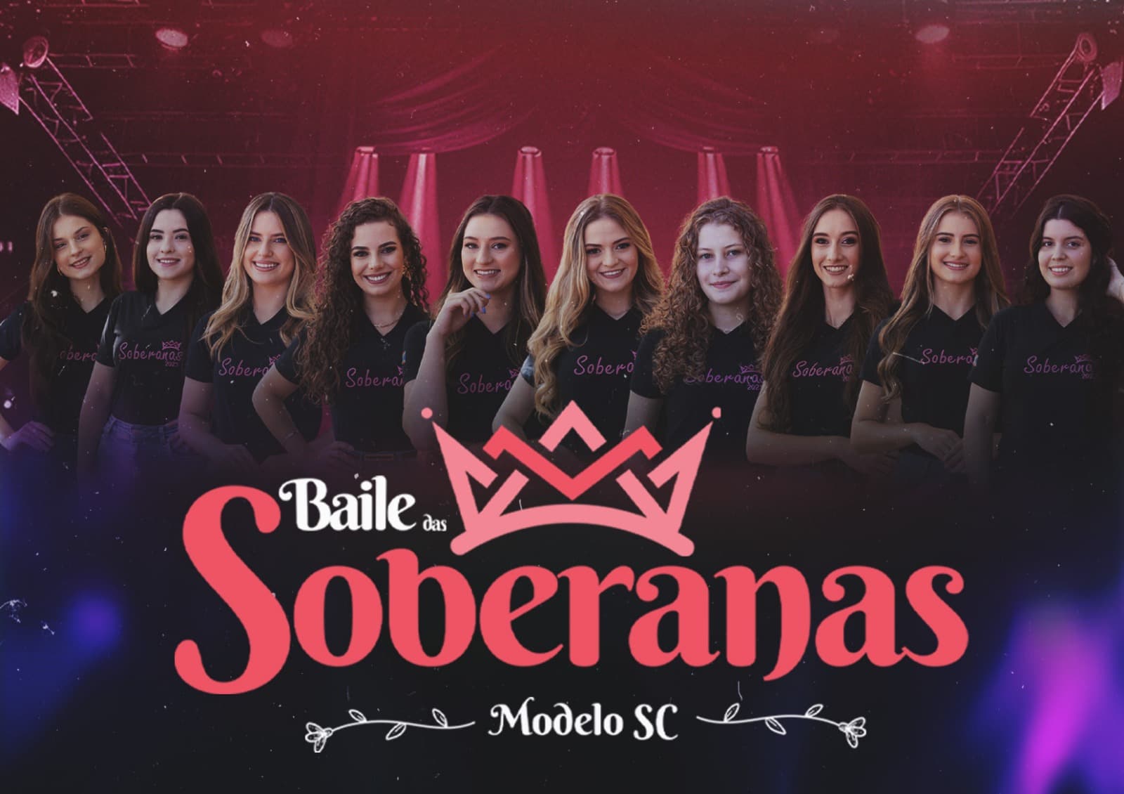 Modelo se prepara para o Baile da Escolha das Soberanas neste sábado