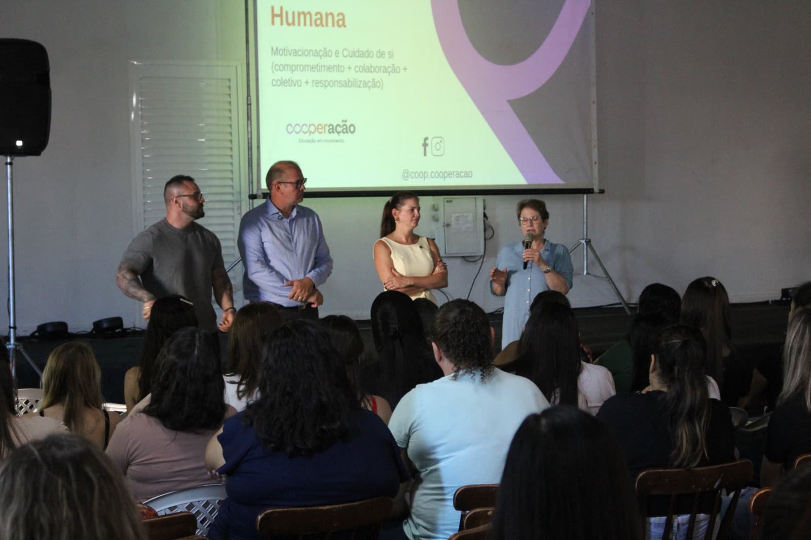 Professores participam de acolhida preparatória ao ano letivo (Foto por Prefeitura de Pinhalzinho)