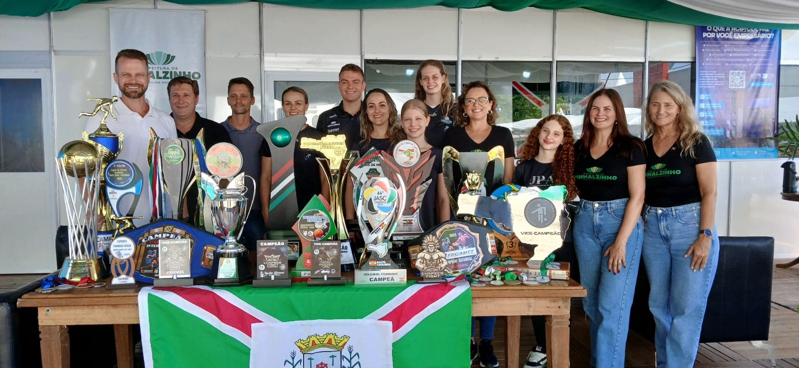 Esporte e cultura de Pinhalzinho comemoram chegada de uma arena poliesportiva (Foto por Ascom)