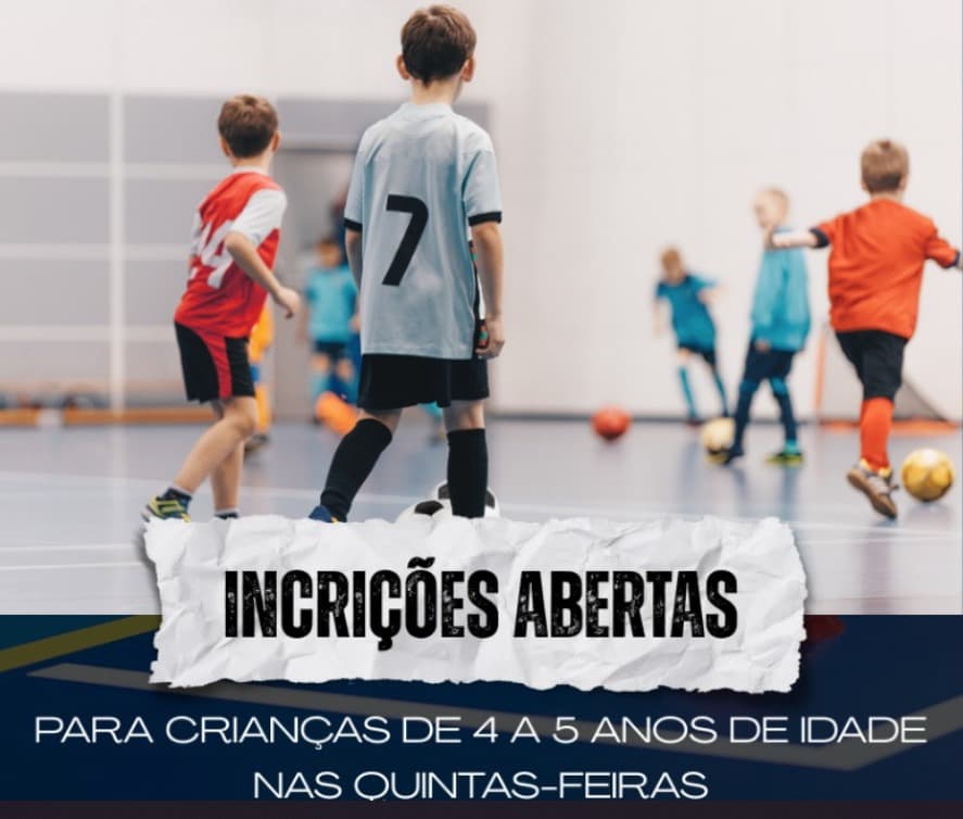 Esportes abre inscrições para projeto de Futsal voltado a crianças de 4 e 5 anos (Foto: Divulgação)