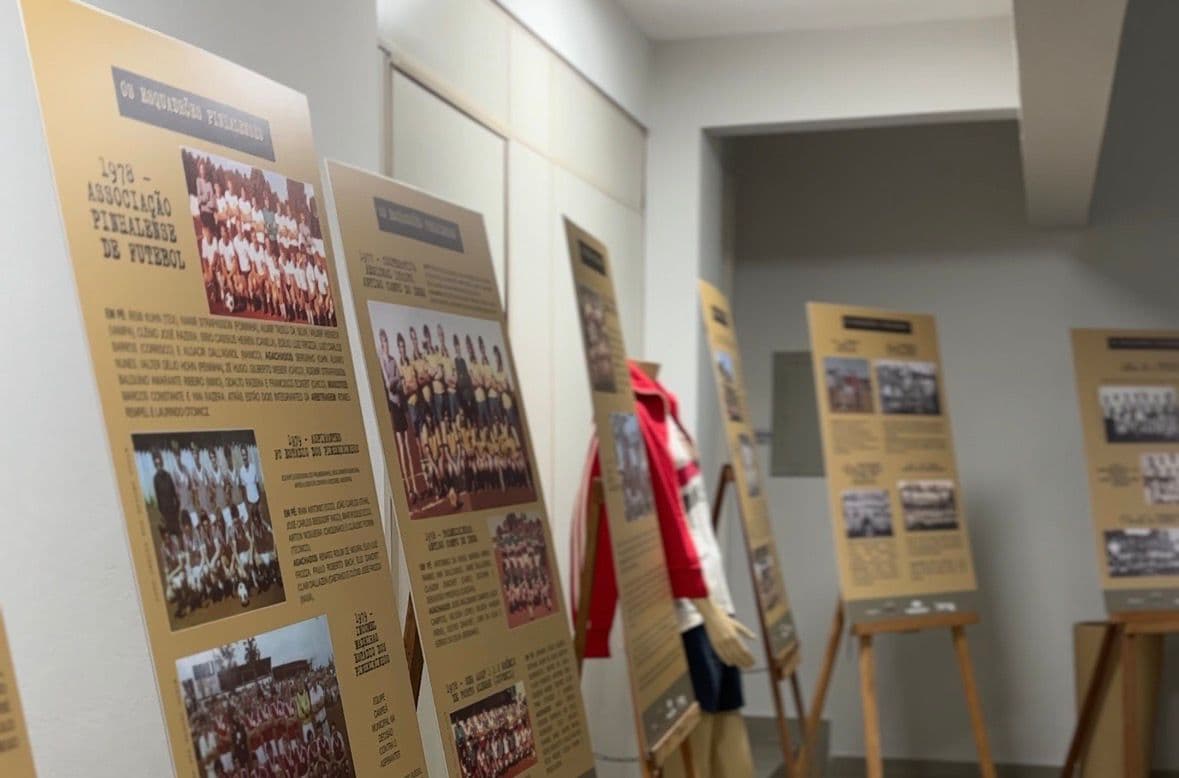 Exposição resgata a história do esporte pinhalense