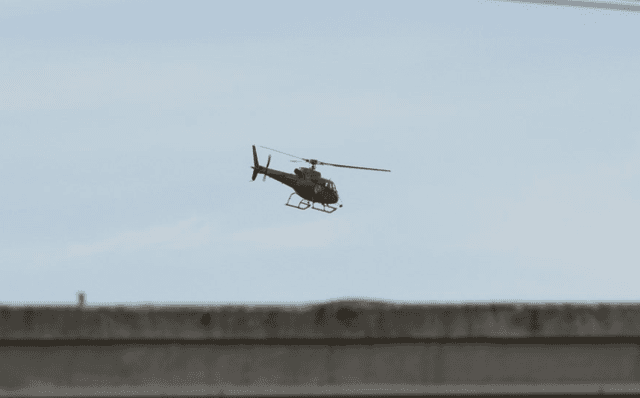 Helicóptero da PM faz sobrevoo em Pinhalzinho; saiba o motivo