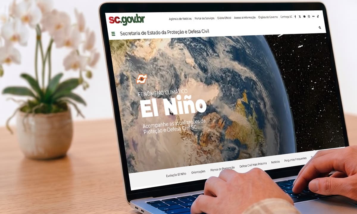 Defesa Civil de SC cria página especial para orientar população sobre impactos do El Niño