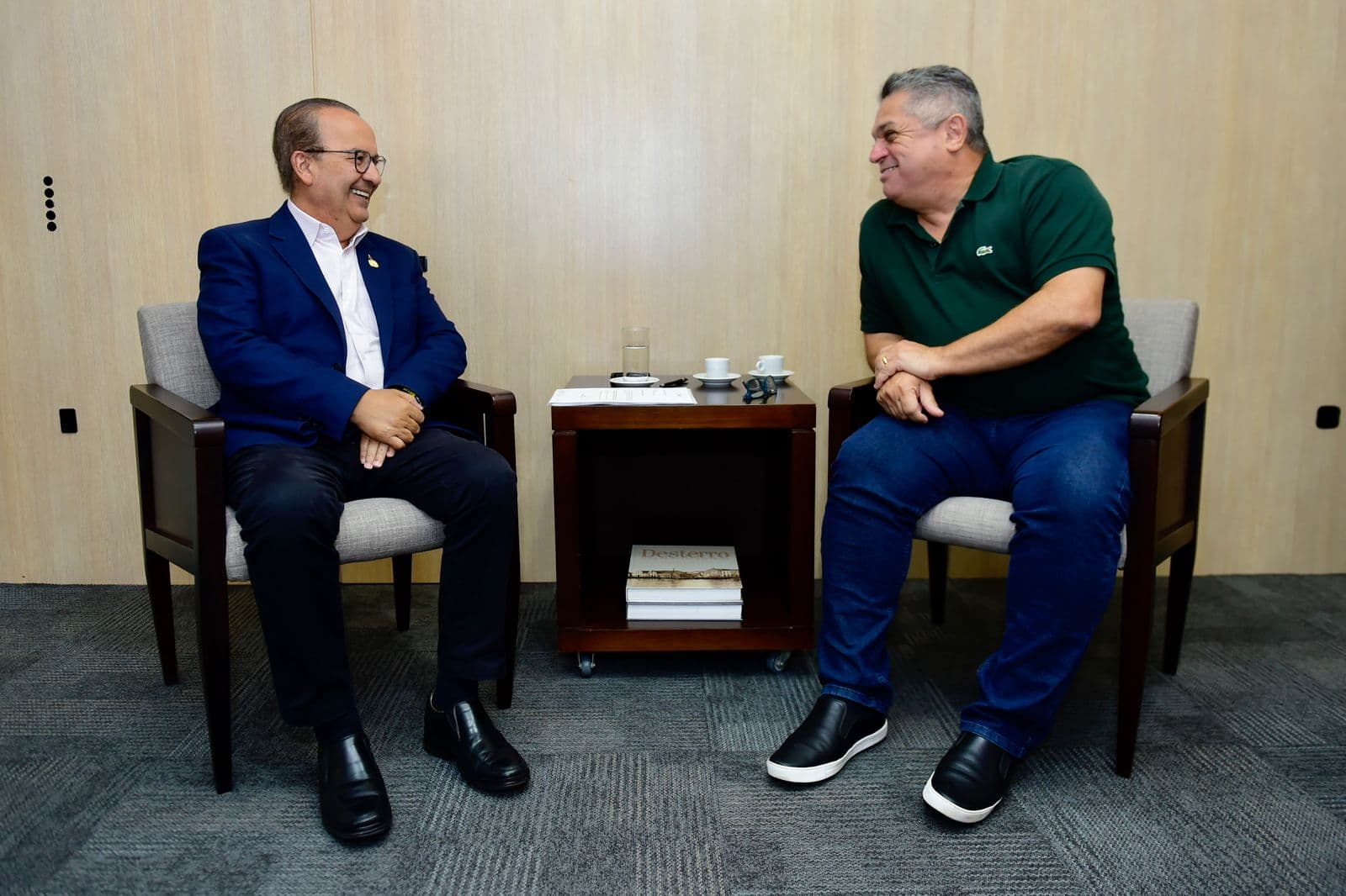 Jorginho Mello e João Rodrigues são postulantes ao cardo de governador em SC (Foto por Prefeitura de Chapecó)