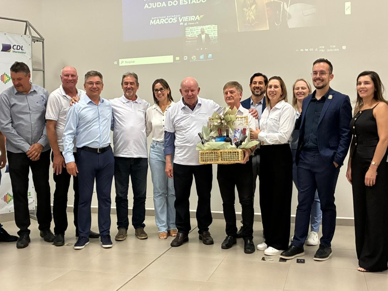 Deputado Marcos Vieira durante a solenidade (Foto por Divulgação)