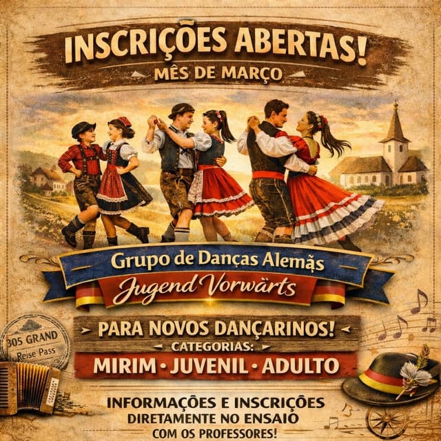 Grupo de danças alemãs abre inscrições para novos integrantes em Saudades