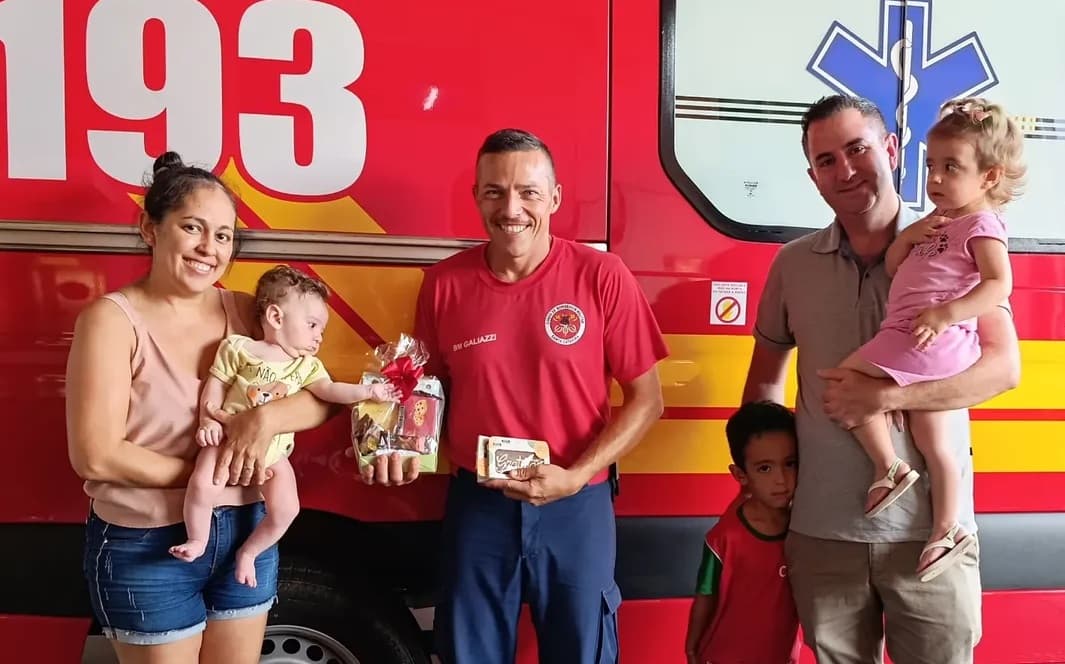 Visita no quartel (Foto por Corpo de Bombeiros)